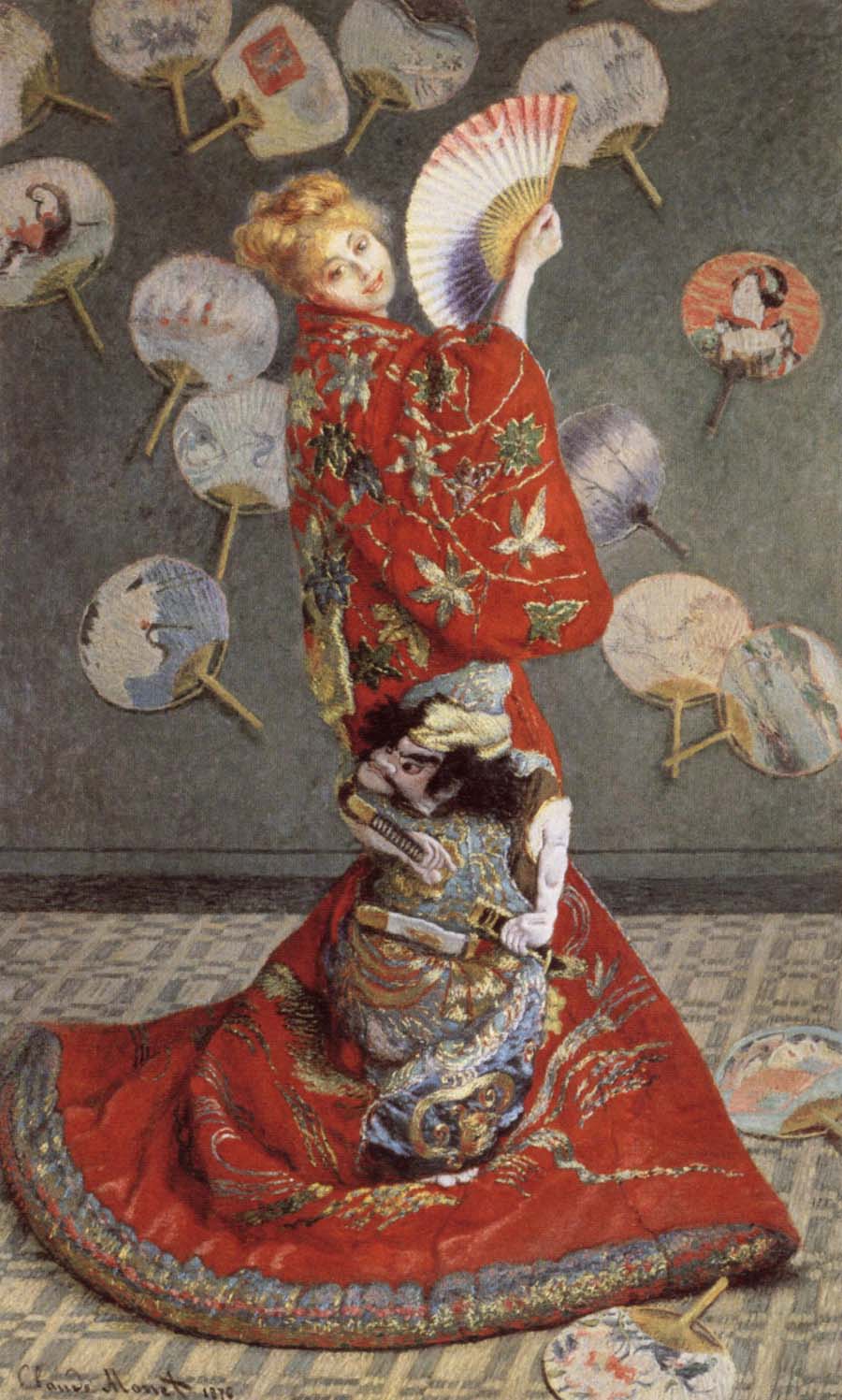Madame Monet in Japanese Costume